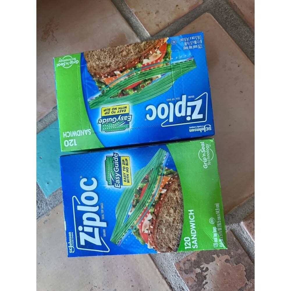 Ziploc bags 2 pack lot box set of 2 240 count